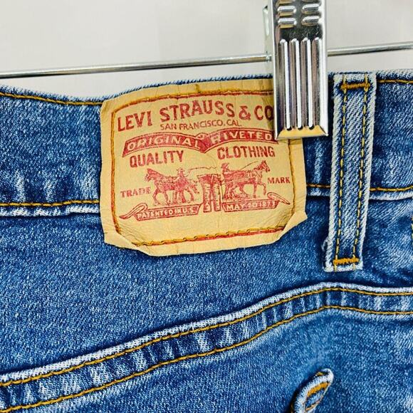 Levis 550 Womens Blue Medium Wash Denim Bootcut Jeans Size 6M - Picture 7 of 9